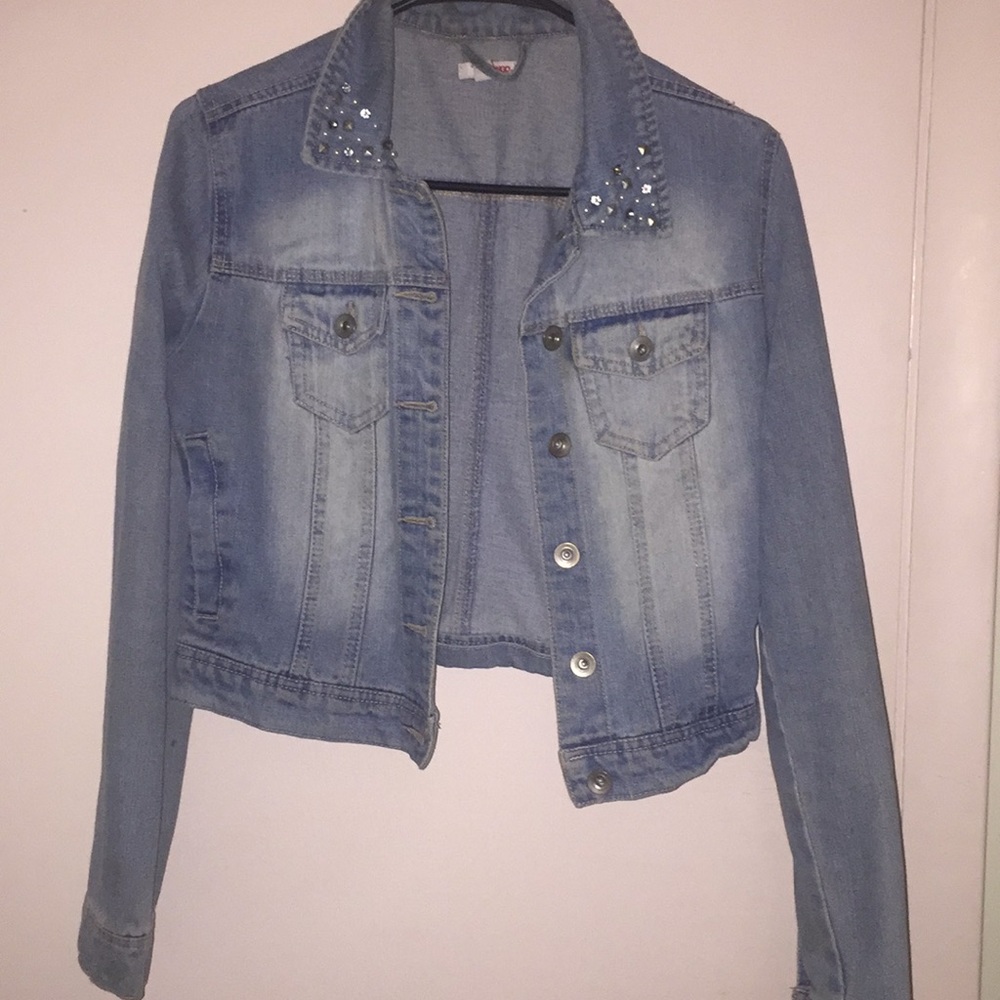 bongo denim jacket with beading